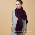 Heißer verkauf fördernde warme winter neue ankunft violette farbe stil kaschmir schal